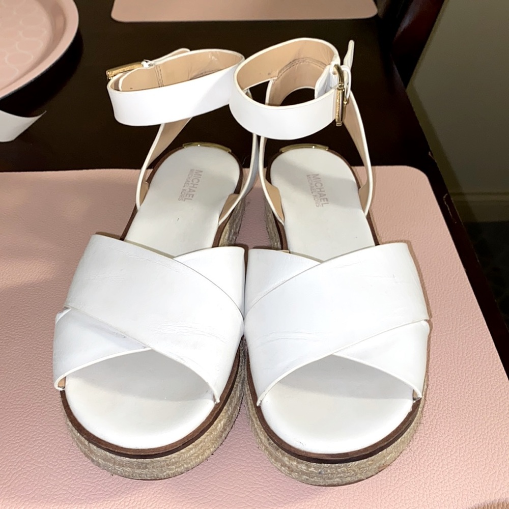 Michael Kors Platform Sandals in White